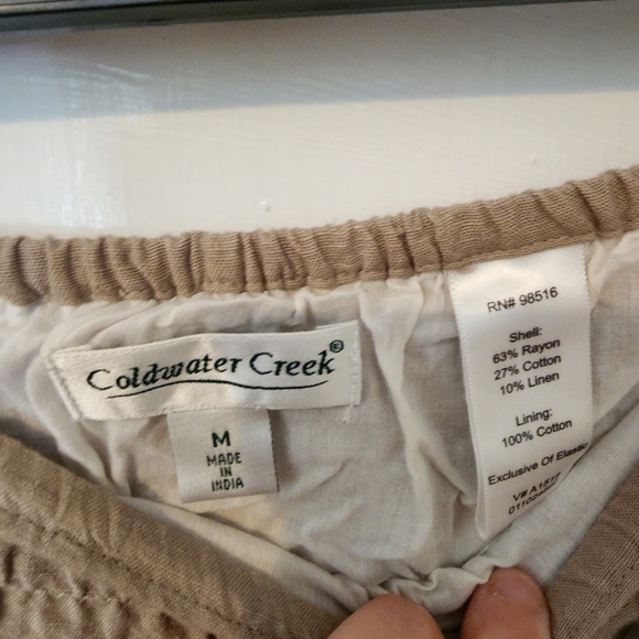 Coldwater Creek Boho Hippie Ombre Creme Maxi Skirt Size M - Picture 3 of 3